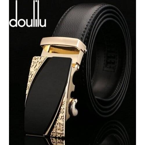 Genuine Leather Belts For Men Automatic Metal Buckle Designer Mens Jeans Luxury Brand Vintage Belt High Quality Fashion 2019