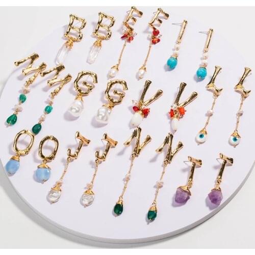 Letter Earrings Drop Earrings Fashion Letter Creative Elegant Pendant Earrings Dangle Earrings
