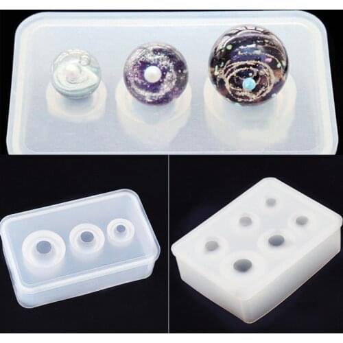 SNASAN Silicone Mold for jewelry making ball beads 9mm-25mm epoxy Resin Silicone Mould diy handmade Craft charms