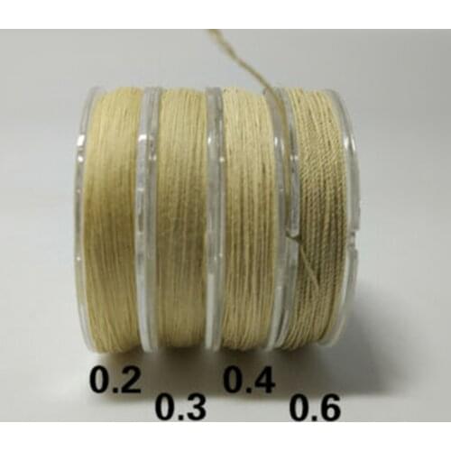 0.2mm 0.3mm 0.4mm 0.6mm Waxed Cotton Wire Rigging Thread Model Boat Fittings