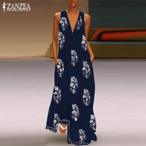 ZANZEA Summer Dresses With Print