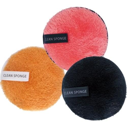 1Pcs Microfiber Cloth Pads Facial Makeup Remover Puff Face Cleansing Towel Reusable Cotton Double Layer Nail Art Cleaning Wipe