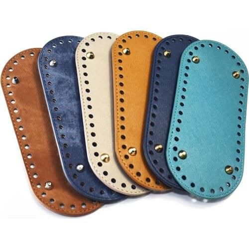 1PC Bag Bottom Shaper Bags Cushion Pad Denim for Women Shoulder Handbag Making DIY Purse Accessories Black Brown KZBT002 KZBT003