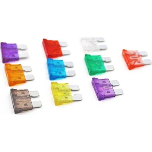 100pcs 1000pcs Standard ATO ATC Auto Blade Fuse Mid-size Car Fuse 3 5 7.5 10 15 20 25 30 35 40 A For SUV Auto Car Motorcycle