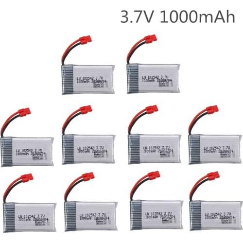 3.7V 1000mAh 25C Battery for SYMA X5HW X5HC X5UC X5UW For RC Drone Quadcopter Spare Bettery Parts 3.7v 102542