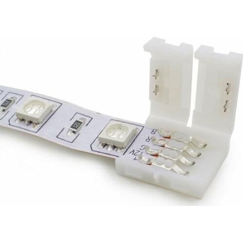 3528 5050 10pcs/lot, LED Strip Connectors 2pin 8mm / 2pin 10mm/4pin 10mm Free Welding Connector for rgb led strip 12v 2835 5050