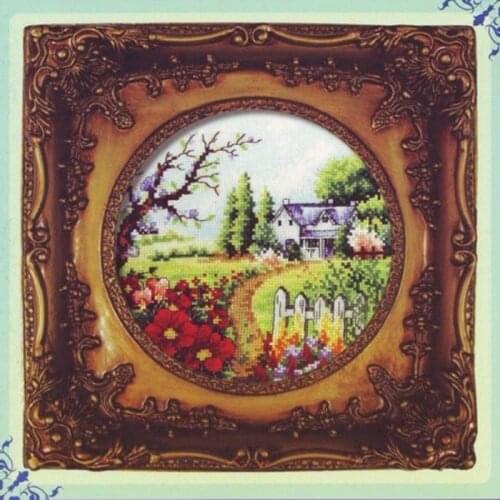 Top Quality beautiful lovely counted cross stitch kit dome spring garden four seasons flower home house dome