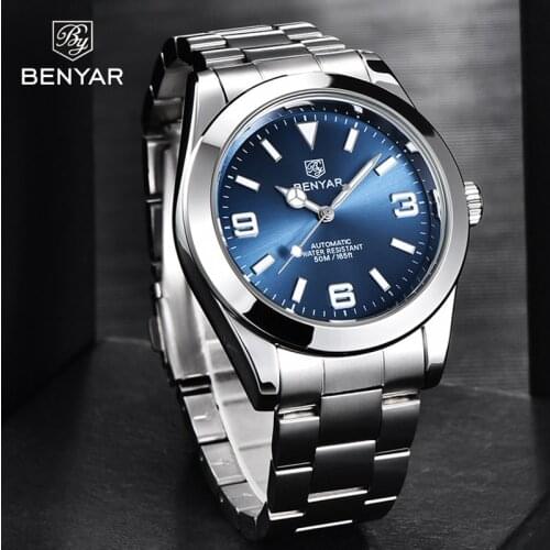 BENYAR Design 2021 Luxury Fashion Casual Mens Automatic Mechanical Watch Multi-function Waterproof Luminous Pointer Watch Reloj