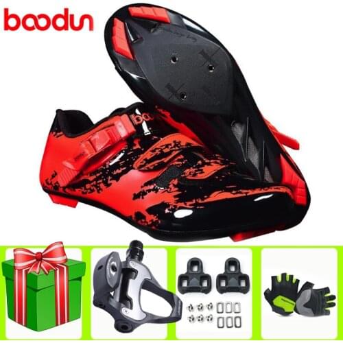 BOODUN Cycling Shoes Men SPD-SL Bike Sneakers Professional Outdoor Sport Self-locking Ultralight Bicycle Shoes Sapatilha