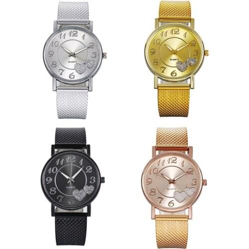 Fashion Women Watch Mesh Belt Watch Wild Lady Creative Fashion Gift Wrist Watch Bracelet Watches Women Watches