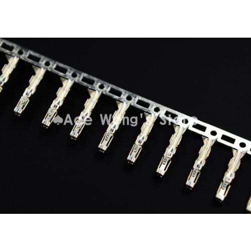 100 PCS 2.54mm Female Dupont Jumper Wire Terminal Connector Pins Crimp Copper