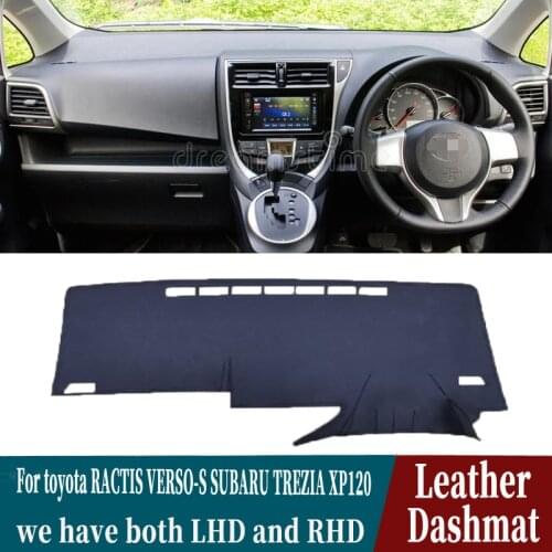 Leather Dashmat Dashboard Cover Pad Dash Mat Carpet Car-Styling auto accessories For toyota RACTIS VERSO-S SUBARU TREZIA XP120