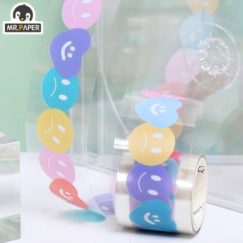 Mr.Paper 6 Design PET Tape Happy Vending Machine Series Creative Cute Single And Paper Tape Decoration Handbook DIY Material