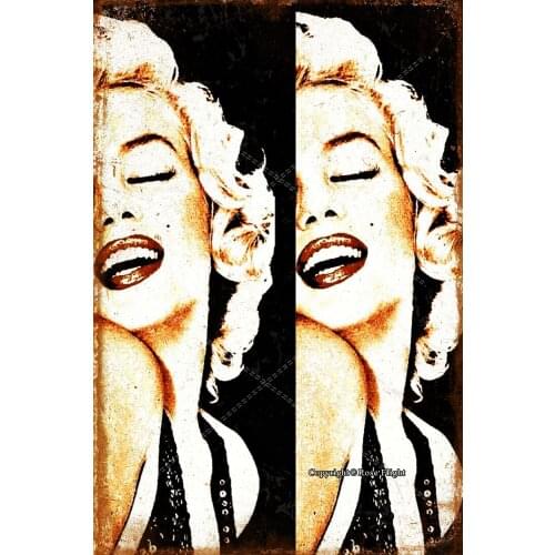Marilyn Monroe4 Art Tin Signs vintage displate retro metal plaques Iron Painting Poster