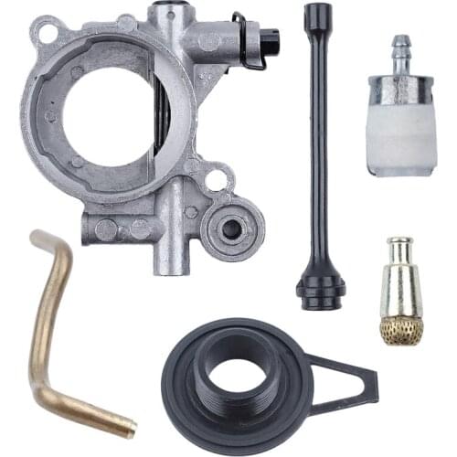 Oil Pump Worm Gear Oil Hose Line Filter Kit For HUSQVARNAE 365 371 372 XP 372XP 362 Chainsaw Replacement Parts M7DA