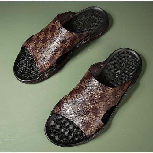 Outdoor Water Sneakers Summer Swimming Beach Slippers Zapatillas Hombre Home Office Shoes Fashion Leather Mens Walking Shoes