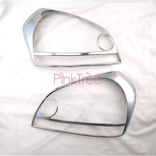 For Hyundai Tucson 2006 2007 2008 2009 Chrome Front Headlamp Head Light Cover Trim Car Styling Accessories