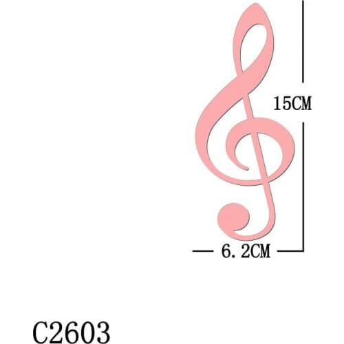 New musical note Wooden Die Scrapbooking C2603 Cutting Dies Multiple Sizes
