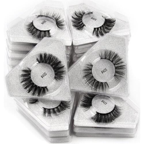 New 10/30/50/100/200 pairs wholesale eyelashes natural soft 3d mink eyelashes diamond false eyelash packaging make ups faux cils
