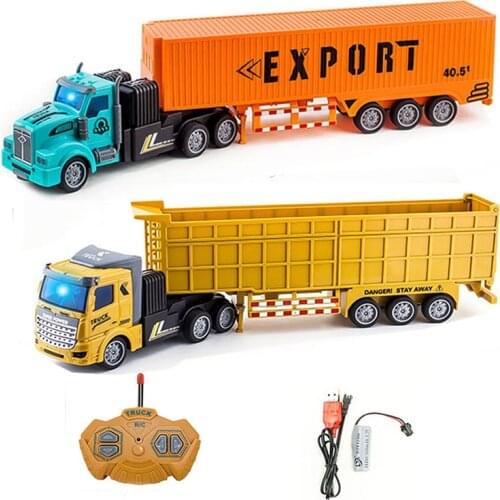 RC Engineering Car RC CAR Tractor Electric heavy transport truck Dump Truck Boy Remote Control Traffic Car Model Toy