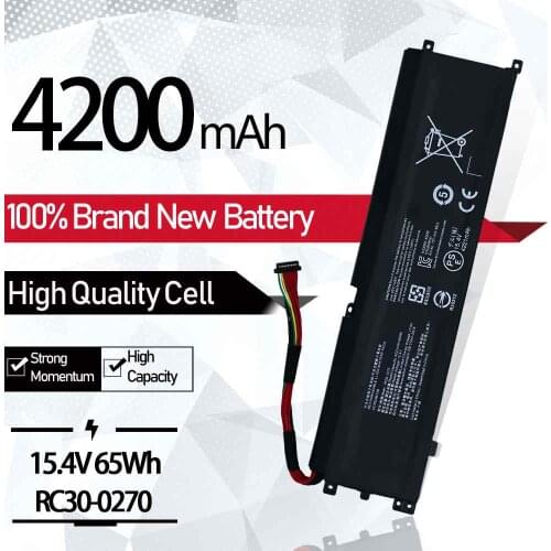 RC30-0270 RZ09-0270 RZ09-03006 Laptop Battery For Razer Blade 15 Base Stealth 2018 Series RZ09-02705E75-R3U 15.4V 4200mAh 65Wh