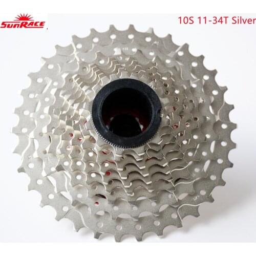 SunRace 10 Speed Cassette Road Bike Freewheel 11-34T Flywheel Sprockets Bicycle Parts