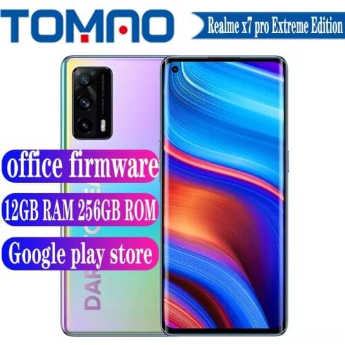Realme x7 Pro Extreme Edition 5G Mobilephone Android 11 64MP Camera 90Hz Super AMOLED Dimensity 1000+ 4500mAh 65W Google play