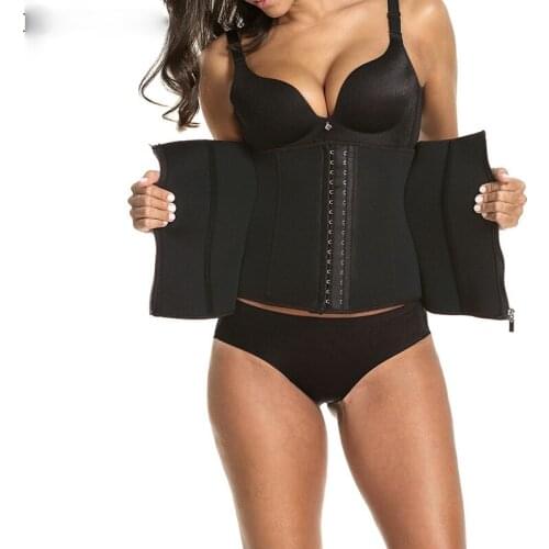 Slim Sweat Belt Fat Burning Body Shaper Fitness Shapewear Women Waist Trainer Cincher Trimmer Weight Loss 9 Spiral Steel Boned