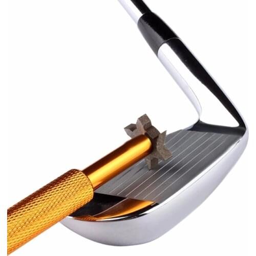 Universal Golf Club Groove Sharpener,Hexagon Sharpener Head Groove cleaning tool, Improved Backspin & Ball Control dropshipping