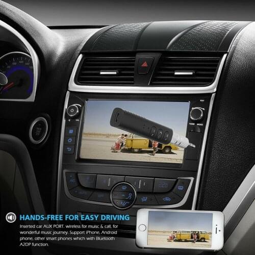 Universal 3.5mm Jack Bluetooth Car Kit Hands free Music Audio Music Receiver Adapter Auto AUX Kit for Speaker Headphone Car