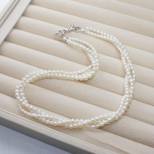 Eternal wedding Women Gift word 925 Sterling real 925 real natural big Kano Cindy [love] tied freshwater pearl nec