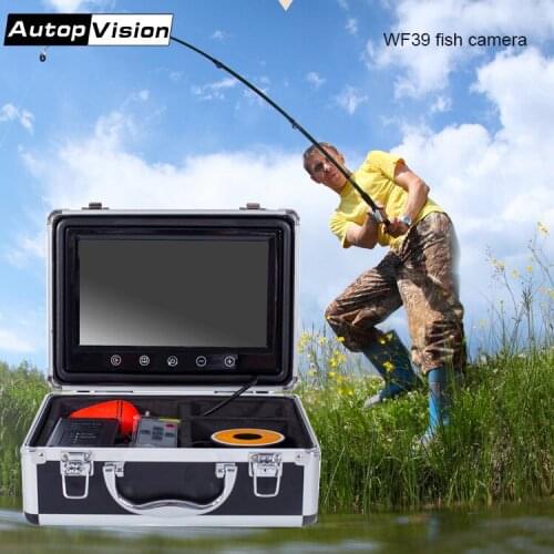 WF39 15M 30M 50M Professional Fish Finder Underwater Fishing 9" Color Monitor Infrared IR LED Lights