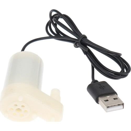 1pcs USB DC 5V Low Noise Brushless Motor Pump Mini Micro Submersible Water Pump Horizontal Small Submersible Pump Fountain Pump