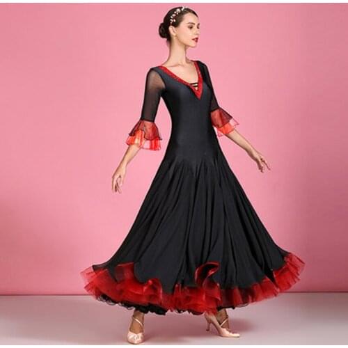 Ballroom dress for ballroom dancing women dance dress flamenco ballroom practice wear foxtrot dress modern dance costumes