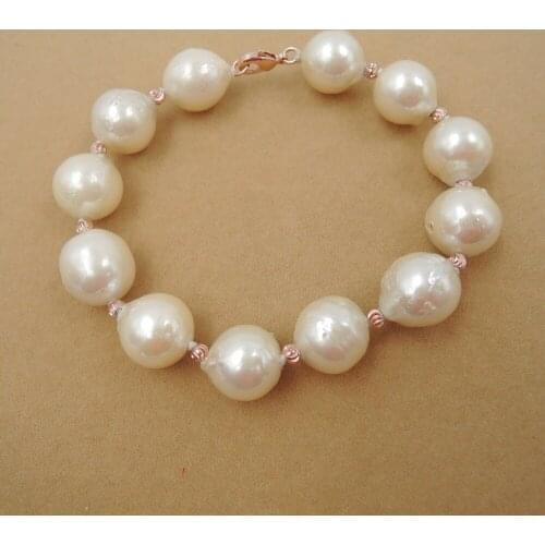 Freshwater pearl bracelet ,100% NATURE freshwater BAROQUE PEARL Bracelet-AAAAA high good quality