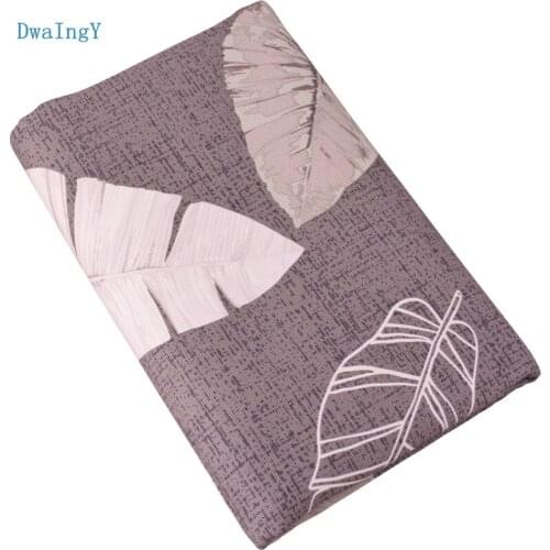 DwaIngY New gray Leaves Cotton Canvas Fabric,Handmade Sewing&DIY tablecloth Sofa Curtain Bag Home Decoration Material meter