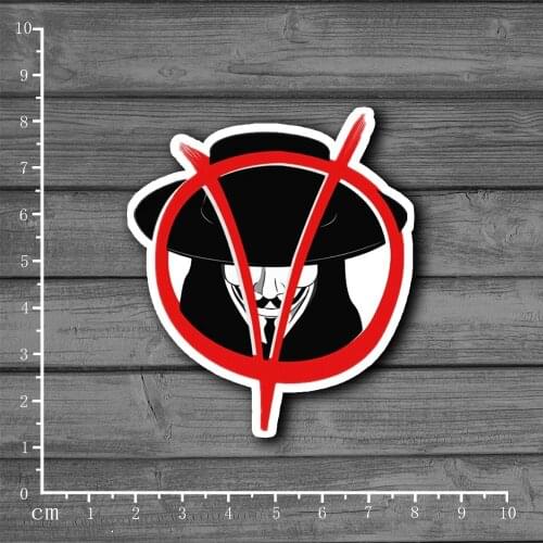 Movie V for Vendetta Stationery Graffiti Suitcase Kids Sticker Decor For Ablum Scrapbooking Laptop Notebook Sticker[Single]