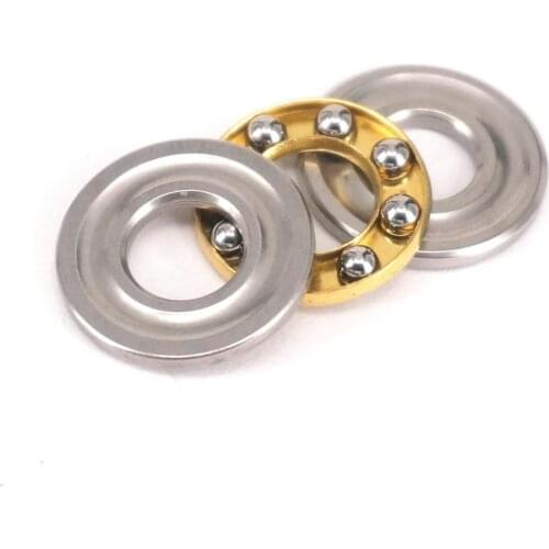 6x14x5mm Miniature Axial Ball Flat Washers Thrust Bearings 3-Parts ABEC-1