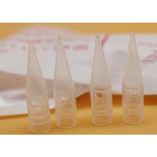 1000pcs Sterile 1RL/3RL Tattoo Nozzle Needle Tips Permanent makeup Needle Caps For Giant Sunshine Tattoo Machine Lip Eyebrow