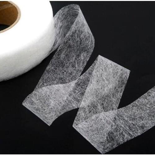 1-4cm 70 yards White/black non-woven double-sided adhesive lining hot melt adhesive omentum bottom edge Garment Accessories