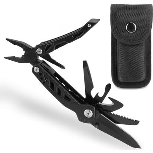 11 IN 1 Multifunctional Swiss Folding Knife Plier Stainless Steel Army Knives Pocket Hunting Outdoor Camping Survival Knife Tool