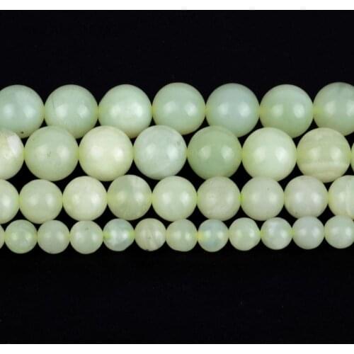 Olive Green Jades Natural Round Loose Beads 15” Pick 6-10mm Spacer Beads For Charm Necklace Bracelet Accessory Jewelry Making