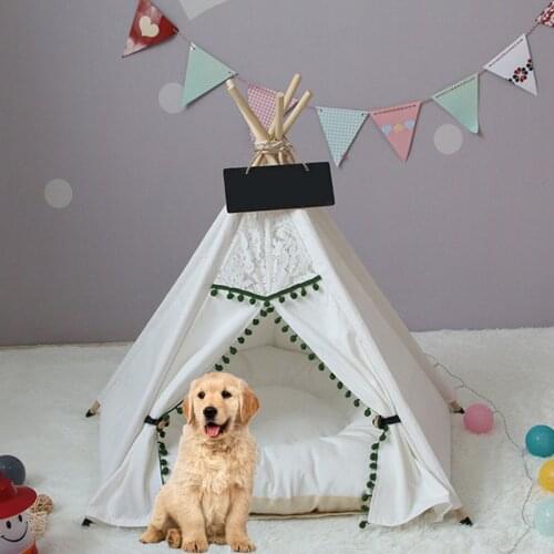 Portable Dog House Outdoor Dog Beds Kennels Fences Pet Tent Houses Indoor Puppy Cat Nest Dog Cage Crate Cat Delivery Room Teepee