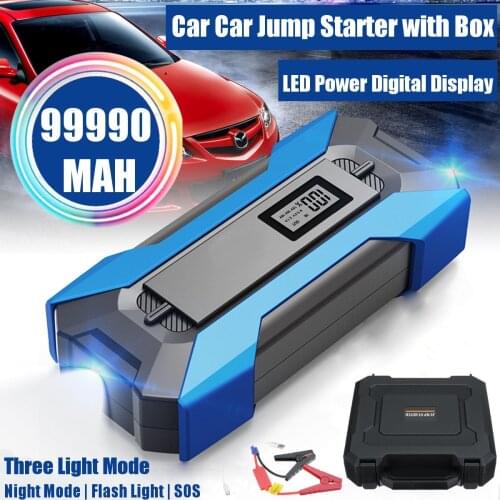 99990mAh Car Jump Starter Fast Charger Power Bank Portable Emergency Car Battery Booster Charger 12V Starting Petorl Diesel Car