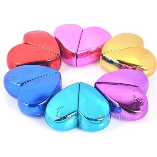 20ml 20pcs Empty Heart Shaped Spray Perfume Bottle, Glass Airless Pump Woman Parfum Atomizer,Portable Travel Cosmetic Containers