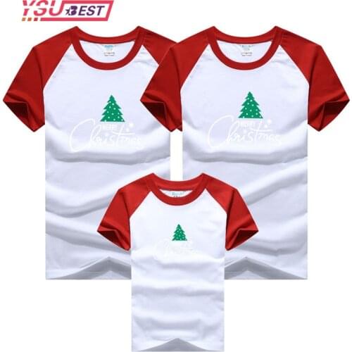 Christmas Clothing Adults Children Shirt Christmas Family Looks Clothes T shirt Mommy and Me Clothes Baby Girls Boys Clothing