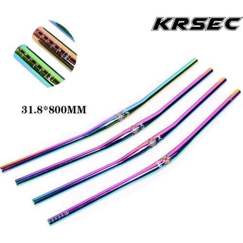 MTB Bicycle Colorful Handlebar 31.8mm*800mm AM XC DH downhill Racing Bike Rise handlebar Mountain Road Bike Rainbow Handlebar