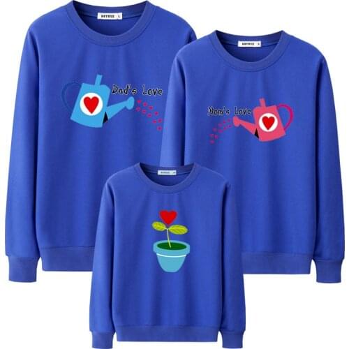 Family Clothing 2020 Autumn Winter Cotton Father Son Boys Dad Women Girl Hoodies Mother Daughter Clothes Family Matching Outfits