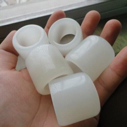 Xinjiang white BanZhi authentic Hotan ring of men and women