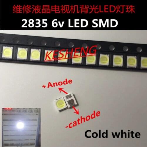 JUFEI LED Backlight 1210 3528 2835 1W 6V 96LM Cool white LCD Backlight for TV TV Application 01.JT.2835BPWS2-C 2000pz/lotto